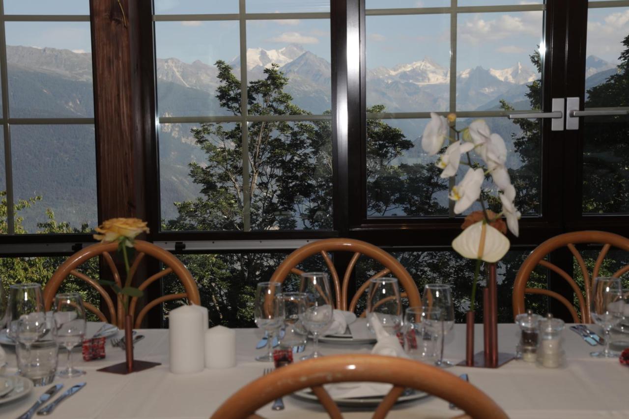 Hotel-Restaurant Le Mont Paisible, Crans-Montana Ngoại thất bức ảnh