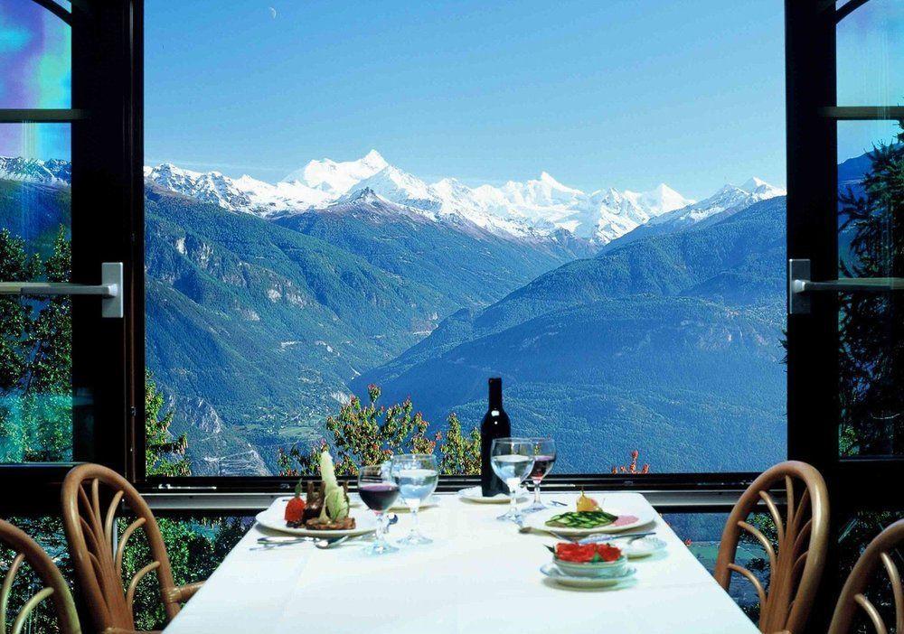 Hotel-Restaurant Le Mont Paisible, Crans-Montana Ngoại thất bức ảnh